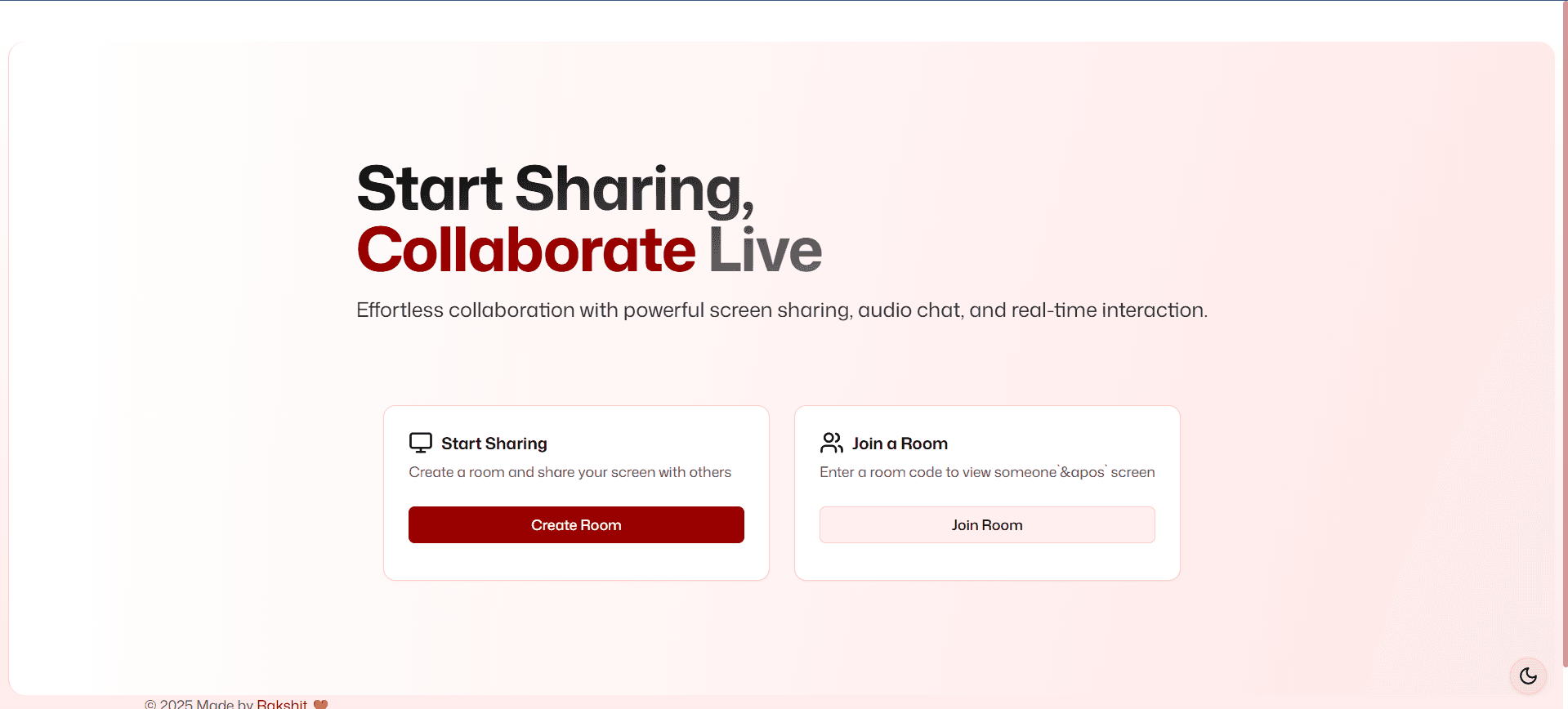 WebRTC-screen-share